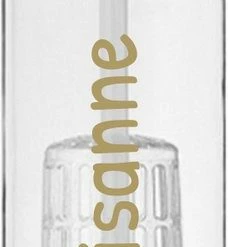 Gloednieuw π Merkloos Waterfles Met Naam - Drinkfles Met Rietje - Fruit Filter Infuser - 700 Ml - Wit - Vaderdag Cadeau π₯°