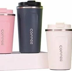 Top 10 β REGENTECH® Koffiebeker To Go - RVS Thermosbeker - Drinkfles - Herbruikbare Koffiebeker - 500 Ml - Zwart β