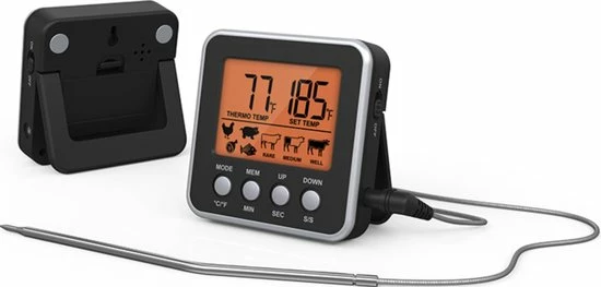 Aanbiedingen π€© CB-Goods Digitale Vleesthermometer - BBQ Thermometer - Barbecue - Kernthermometer – Oventhermometer - Roestvrij Staal - Barbecue BBQ Accesoires – Suikerthermometer - Kookwekker - Digitaal 𧨠1 Aanbiedingen π€© CB-Goods Digitale Vleesthermometer - BBQ Thermometer - Barbecue - Kernthermometer – Oventhermometer - Roestvrij Staal - Barbecue BBQ Accesoires – Suikerthermometer - Kookwekker - Digitaal π§¨