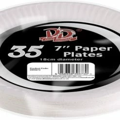 Flash-uitverkoop β DID 35x Witte Bordjes Van Karton Rond 18 Cm - Wegwerpborden Van Karton - Feestbordjes - Feestartikelen Tafeldecoratie β