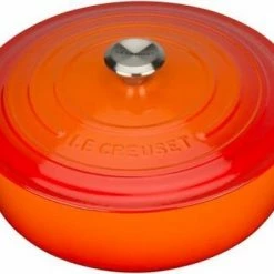 Beste deal π Le Creuset Lage Braad-/ Stoofpan 6,2L - 30cm Oranjerood π