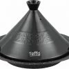 Hete verkoop 🛒 Tajine Teffo - Ø 30 Cm - Graniet - Geschikt Voor Alle Kookplaten, Inclusief Inductie - Zwart 🌟