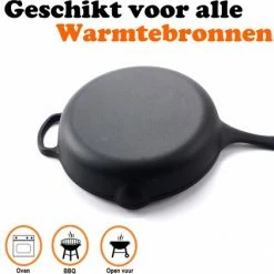 Kopen β Kicinn Koekenpan - Gietijzer - Koekenpan Inductie - Skillet Koekenpan - Geëmailleerd - Incl. Accessoires - Ø 27 𧨠11 Kopen β Kicinn Koekenpan - Gietijzer - Koekenpan Inductie - Skillet Koekenpan - Geëmailleerd - Incl. Accessoires - Ø 27 𧨠-T-fal winkle 550x421 3