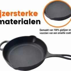 Kopen β Kicinn Koekenpan - Gietijzer - Koekenpan Inductie - Skillet Koekenpan - Geëmailleerd - Incl. Accessoires - Ø 27 𧨠10 Kopen β Kicinn Koekenpan - Gietijzer - Koekenpan Inductie - Skillet Koekenpan - Geëmailleerd - Incl. Accessoires - Ø 27 𧨠-T-fal winkle 550x511 5