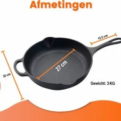 Kopen β Kicinn Koekenpan - Gietijzer - Koekenpan Inductie - Skillet Koekenpan - Geëmailleerd - Incl. Accessoires - Ø 27 𧨠9 Kopen β Kicinn Koekenpan - Gietijzer - Koekenpan Inductie - Skillet Koekenpan - Geëmailleerd - Incl. Accessoires - Ø 27 𧨠-T-fal winkle 550x516 5