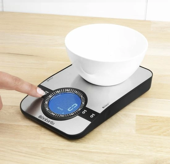 Gloednieuw β Brabantia Profile Keukenweegschaal - Rechthoekig - Met Kookwekker - RVS π 3 Gloednieuw β Brabantia Profile Keukenweegschaal - Rechthoekig - Met Kookwekker - RVS π - Afbeelding 3