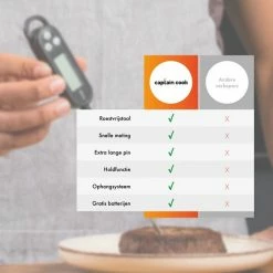 Beste deal 🎁 Captain Cook Keukenthermometer - Inclusief E-Kookboek - Vleesthermometer - BBQ Thermometer- Suikerthermometer - Kernthermometer ✨ 12 Beste deal 🎁 Captain Cook Keukenthermometer - Inclusief E-Kookboek - Vleesthermometer - BBQ Thermometer- Suikerthermometer - Kernthermometer ✨ -T-fal winkle 550x550 280