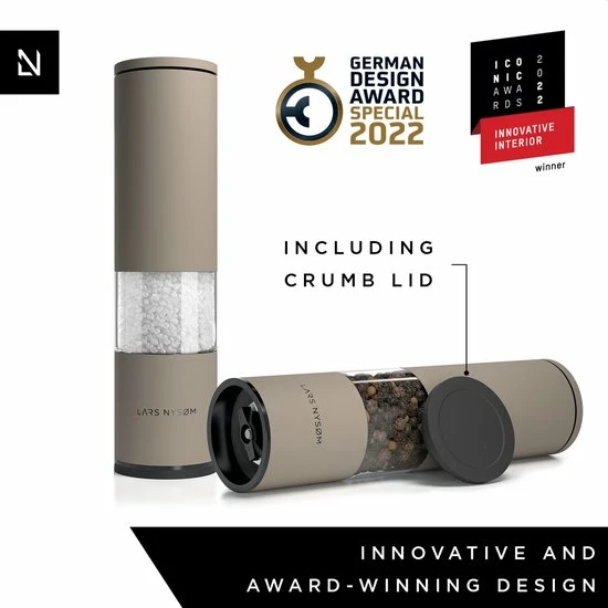 Goedkoop π₯ LARS NYSØM Zout- En Pepermolen Set 'Lagom' Greige π 6 Goedkoop π₯ LARS NYSØM Zout- En Pepermolen Set 'Lagom' Greige π - Afbeelding 6