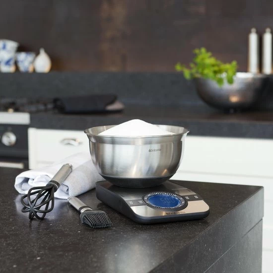 Gloednieuw β Brabantia Profile Keukenweegschaal - Rechthoekig - Met Kookwekker - RVS π 9 Gloednieuw β Brabantia Profile Keukenweegschaal - Rechthoekig - Met Kookwekker - RVS π - Afbeelding 9