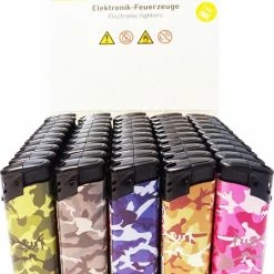 Flash-uitverkoop π₯ Klik Aanstekers 50 Stuks In Tray Navulbaar - Vio Deal Electronic Aansteker - Unilite Lighters β