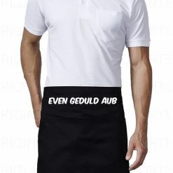 Beste recensies van π Roly 2 STUKS - EVEN GEDULD AUB Uniseks Korte Schorten - Zwart - One Size (volwassenen) - Horeca Schort - Bedieningsschort - Grappige | Leuke Teksten - Original Kwoots- Voor Zowel Mannen Als Vrouwen - Verstelbare Tailleband - Wasbaar - Cadeau - Apron β